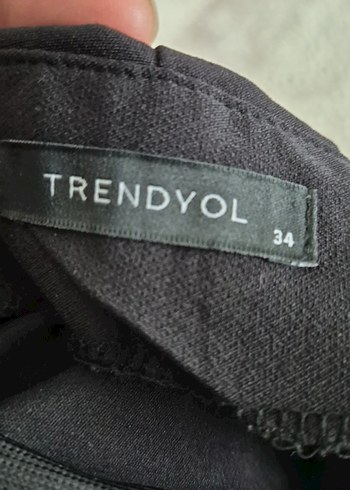 Siyah Regular Fit Midi Kumaş Pantolon - Görsel 5