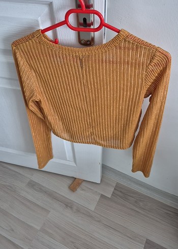 Bej Kadın Triko Uzun Kol bluz - Görsel 2