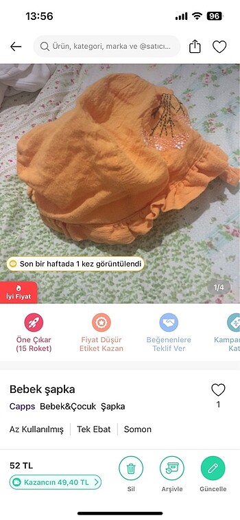 Bebek şapkası baglamalı