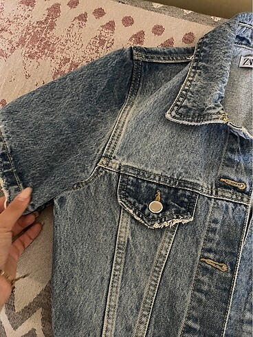 s Beden mavi Renk zara denim elbise