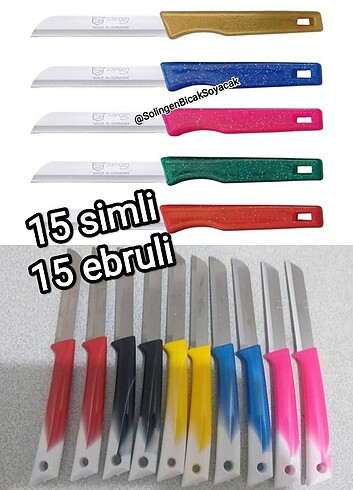 Solingen 30 bıçak Ebruli ve simli