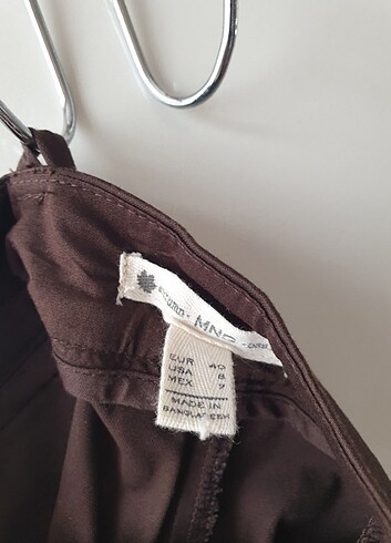 40 Beden kahverengi Renk Mango Kahverengi pantalon