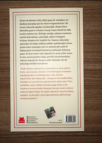  Beden Odamda Yolculuk ve Odamda Gece Seferi - Xavier de Maistre