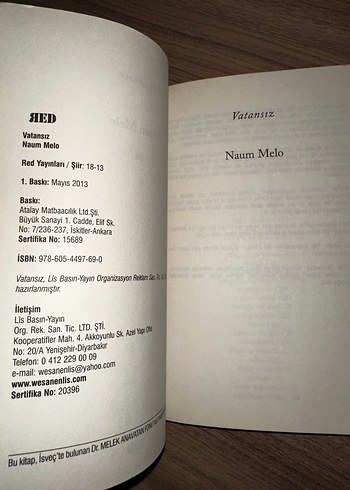 Naum Melo - Vatansız - Görsel 4