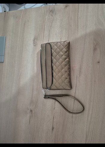 Gri Deri Kadın Portföy Çanta - Görsel 4