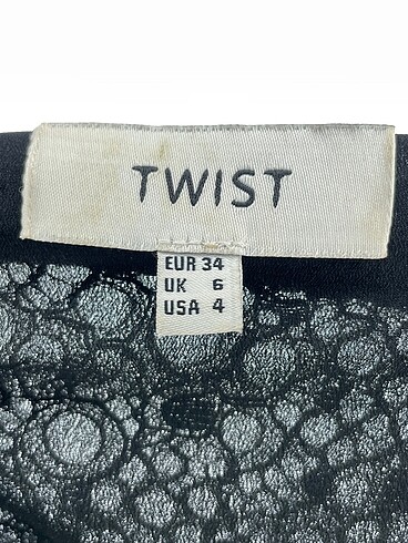 34 Beden siyah Renk Twist Kısa Elbise %70 İndirimli.