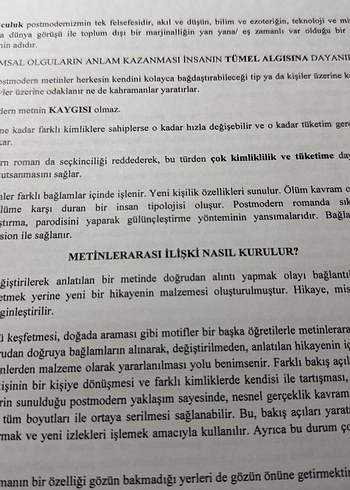 Beden Renk PostModern Ders Notları