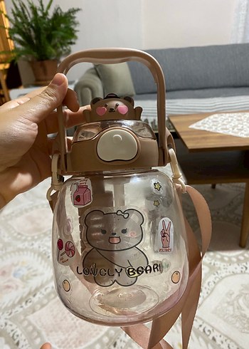 Sevimli Ayıcık Desenli Çocuk Matara