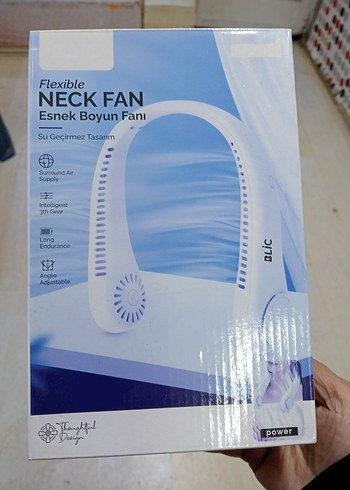 bilic marka boyuna takılabilen şarjlı soğutucu fan - Görsel 2