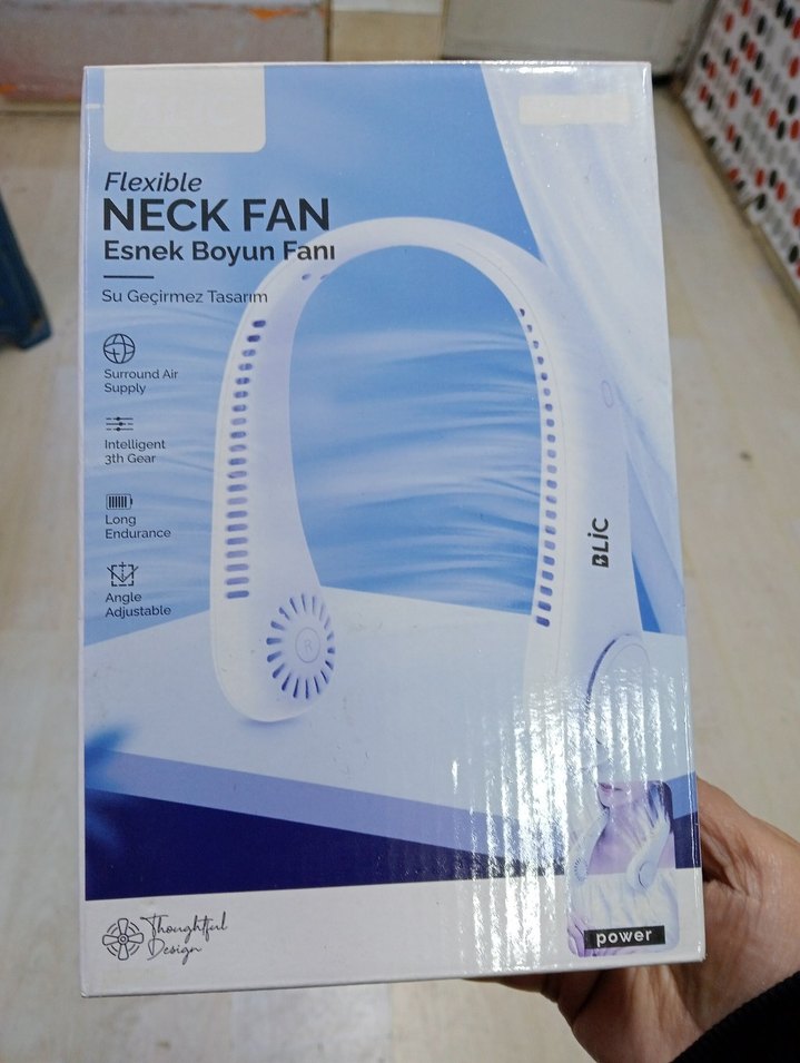 bilic marka boyuna takılabilen şarjlı soğutucu fan - Görsel 2