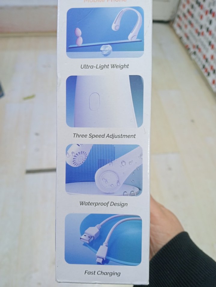 bilic marka boyuna takılabilen şarjlı soğutucu fan - Görsel 3