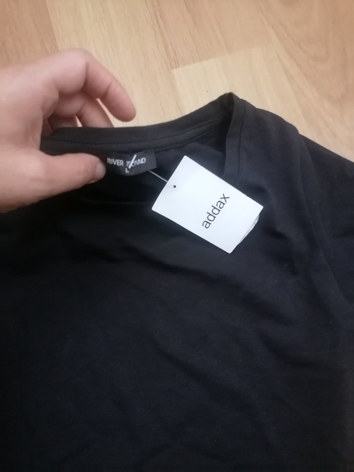 Addax Siyah Kısa Kollu Mini crop Tişört - Görsel 2