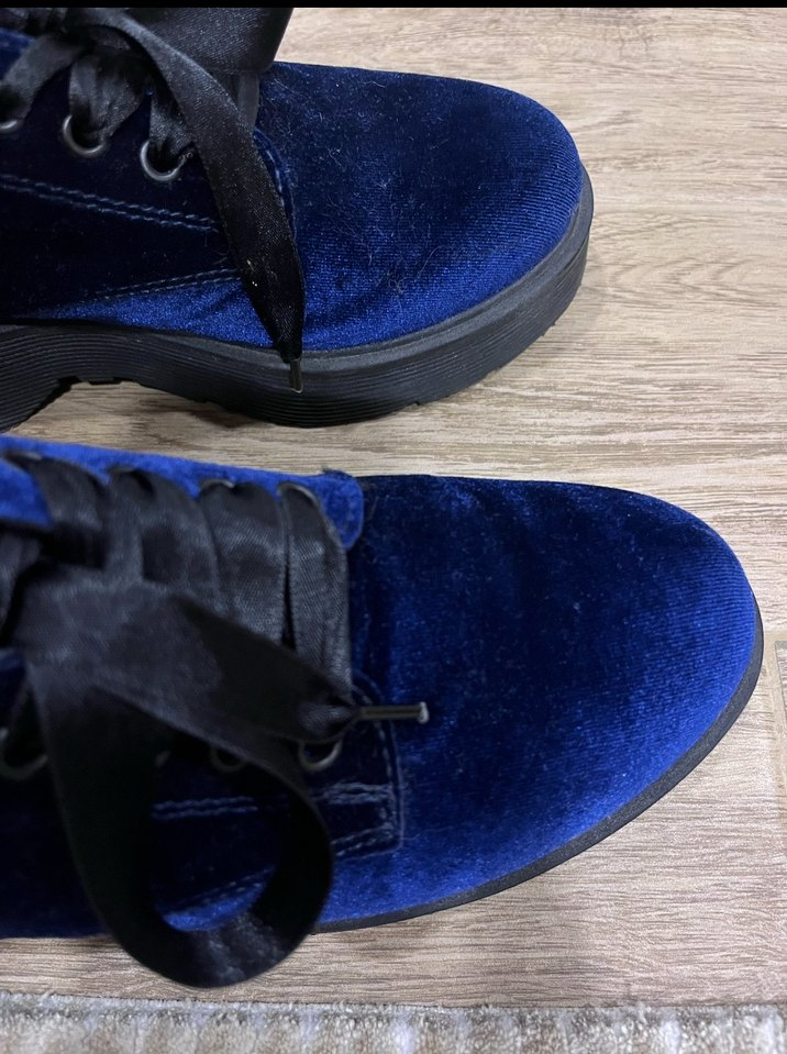 Kadın Mavi Platform Gotik Ayakkabı - Görsel 4