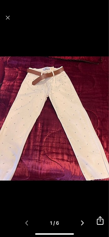 TAŞLI KOT PANTOLON
