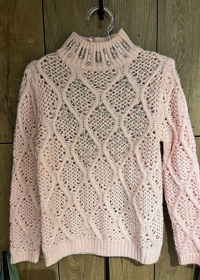 Taşlı Tasarım Kazak - Görsel 3