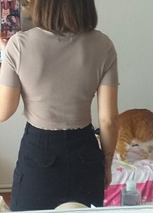 Diğer Crop kısa mini üst 