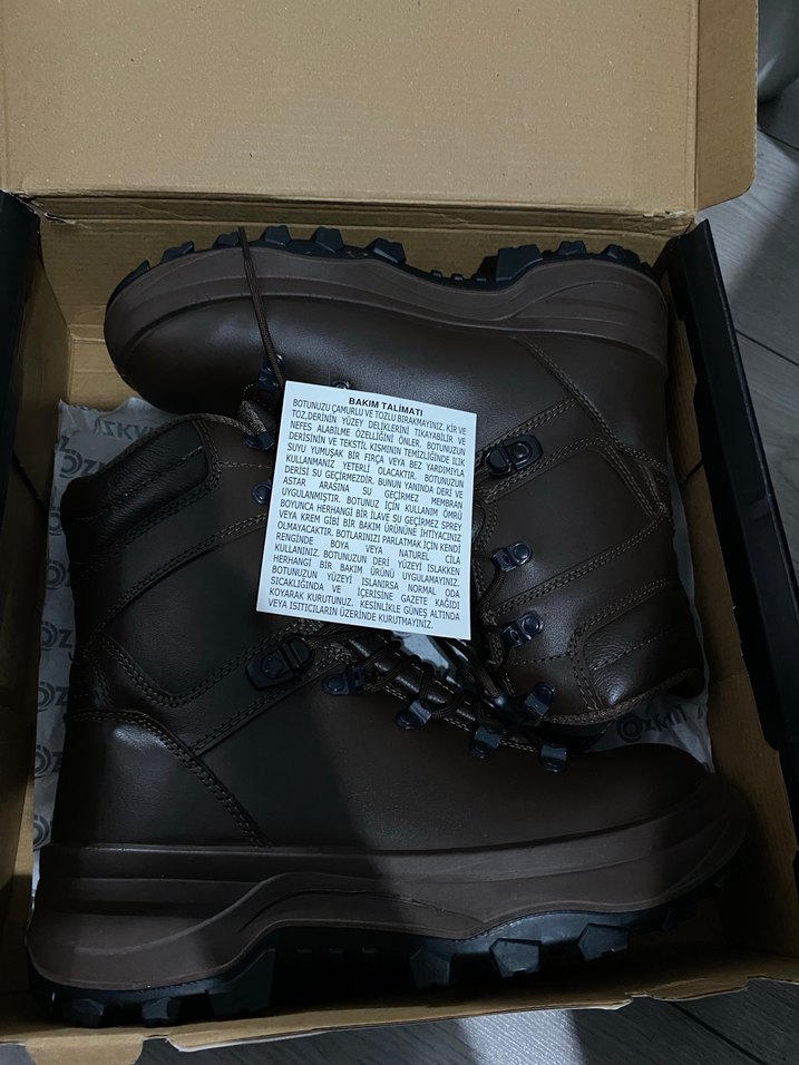 Kahverengi Kamuflaj Desenli Erkek Bot - Görsel 5