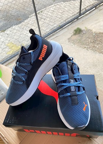 Mavi Puma Erkek Spor Ayakkabı Velcro Bantlı - Görsel 4