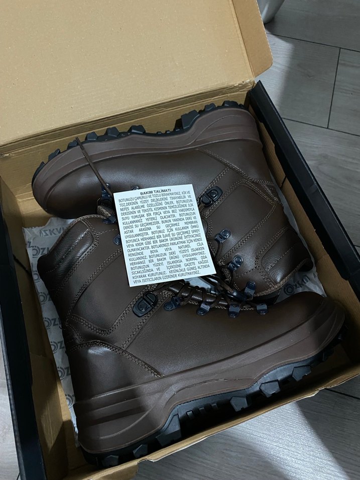 Kahverengi Kamuflaj Desenli Erkek Biker Bot - Görsel 5