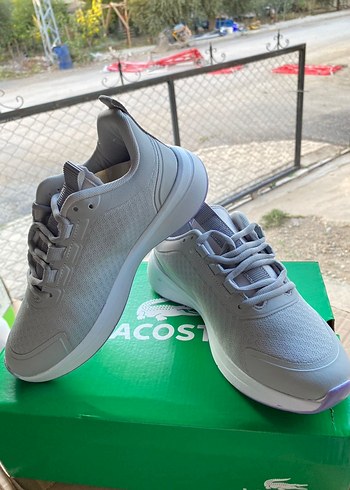Lacoste Gri Bağcıklı Kadın Spor Ayakkabı - Görsel 6