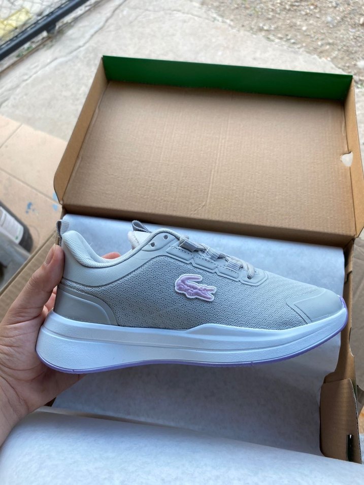 Lacoste Gri Bağcıklı Kadın Spor Ayakkabı - Görsel 2