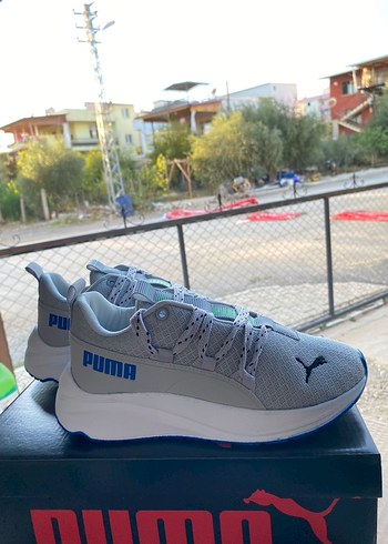 Puma Beyaz Gri Kadın  Spor Ayakkabı - Görsel 4