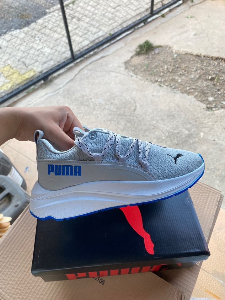 Puma Gri Erkek Spor Ayakkabı Bağcıklı - Görsel 2