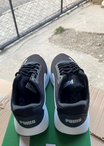 Siyah Beyaz Bağcıklı Spor Ayakkabı - Görsel 4