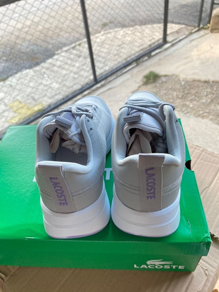 Lacoste Gri Bağcıklı Kadın Spor Ayakkabı - Görsel 5