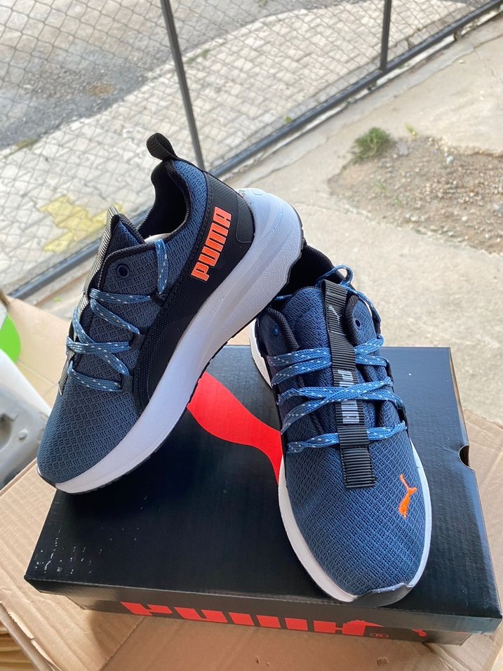 Mavi Puma Erkek Spor Ayakkabı Velcro - Görsel 5