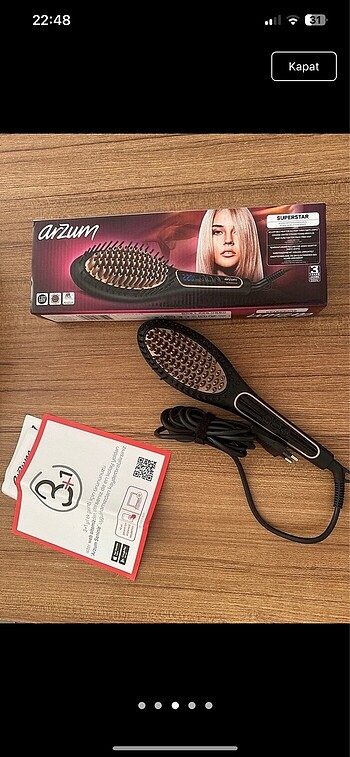 Arzum arzum düzleştirici tarak