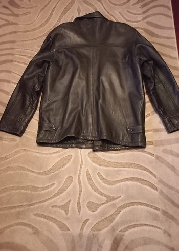 hakiki siyah Deri Erkek Ceket - Görsel 2