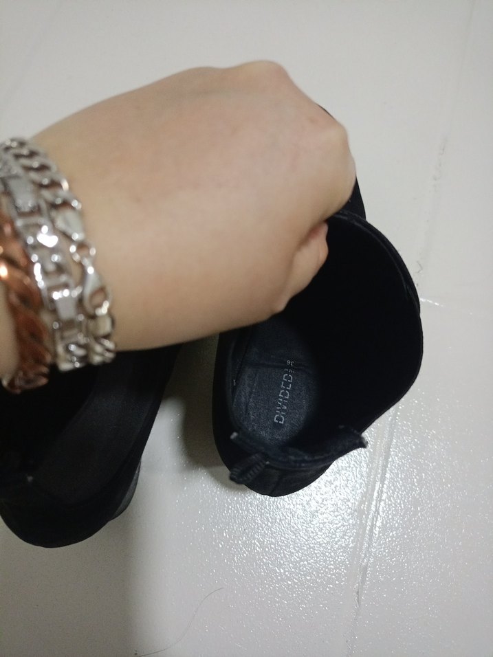 Siyah Süet Topuklu Bot - Görsel 3