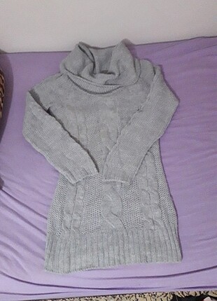 m Beden gri Renk Elbise/Tunik 