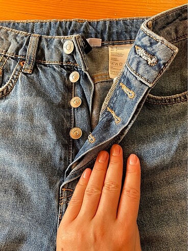 s Beden H&m yırtık jean yüksek bel