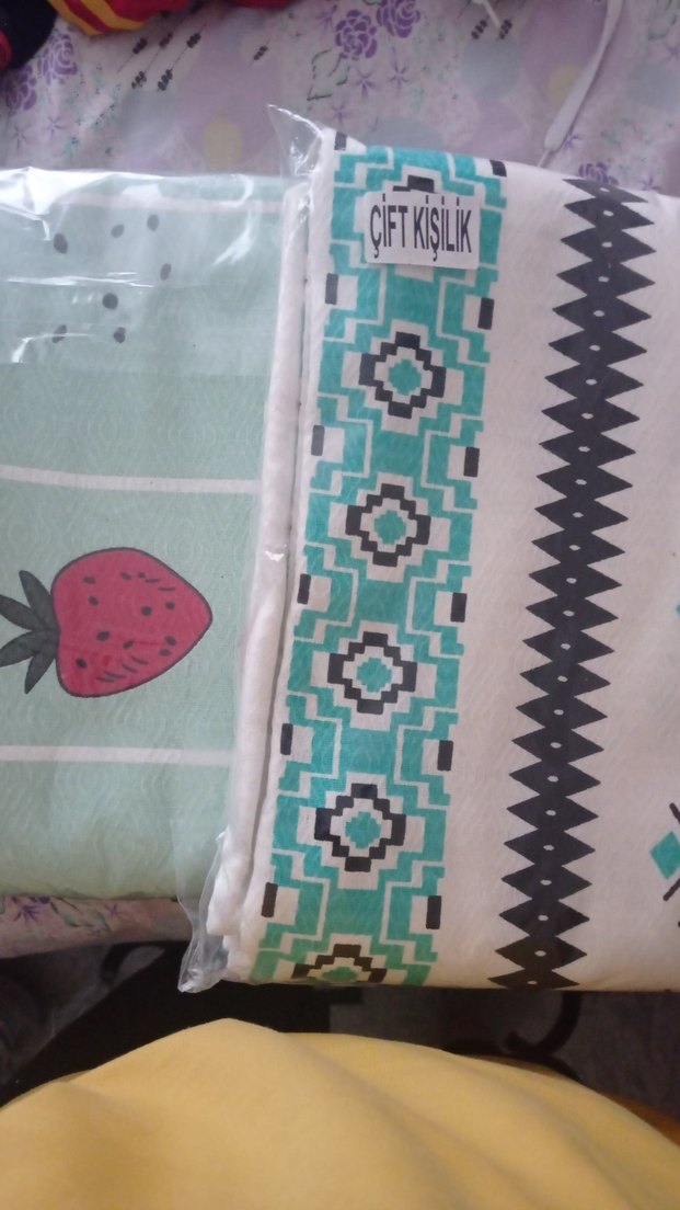 Nakışlı Pastel Desenli Beyaz Nevresim Seti - Görsel 2