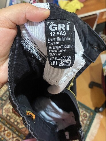 11-12 Yaş Beden 12 yaş Kot Pantolon