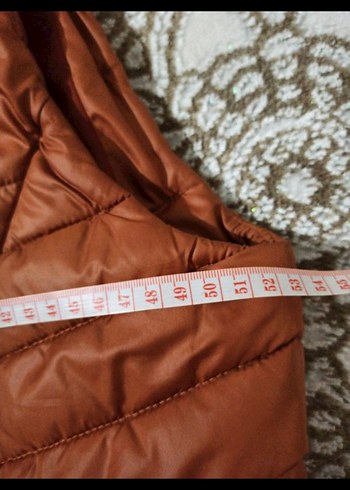 44 Beden kahverengi Renk Kahverengi Kürklü Uzun Kadın Yelek
