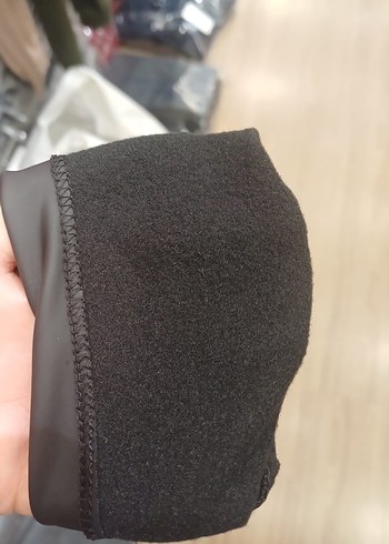 Siyah Deri Tayt - Görsel 3