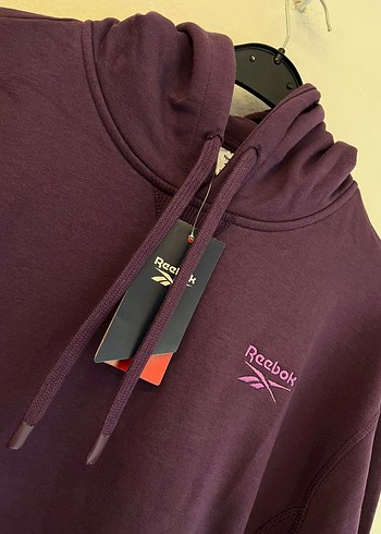 Reebok Mor Kapüşonlu  Sweatshirt - Görsel 3