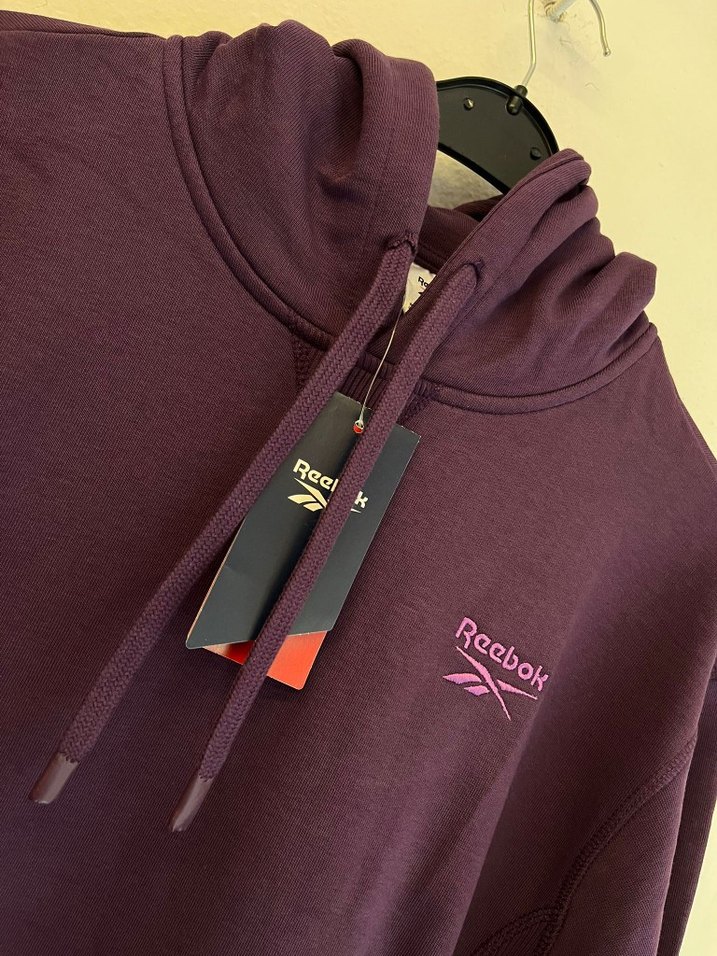 Reebok Mor Kapüşonlu  Sweatshirt - Görsel 3