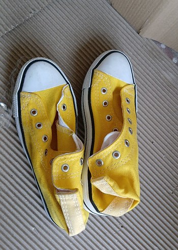 Sarı çocuk ellastik Sneaker