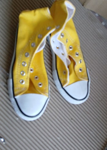 34 Beden Sarı çocuk ellastik Sneaker