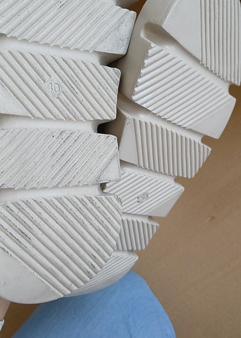 40 Beden beyaz Renk Tokalı Bej pllatform Kadın Sandalet