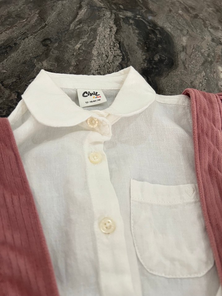 Kız Çocuk Pembe Bol Kesim Fırfırlı Tulum - Görsel 3