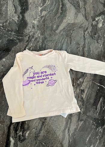 Kız Çocuk Payetli Kısa Kollu Baskılı Tişört - Görsel 2