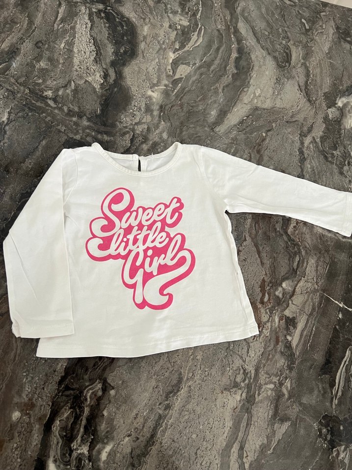 Kız Çocuk Payetli Kısa Kollu Baskılı Tişört - Görsel 3