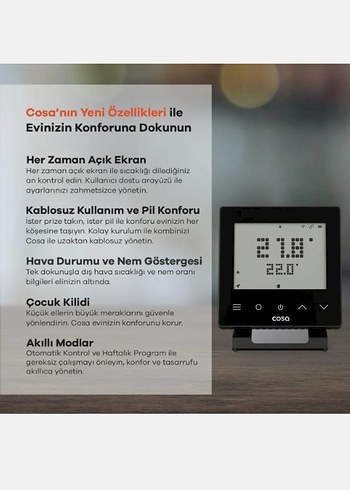 Cosa Dijital Termostat ve Ölçüm Cihazı - Görsel 2