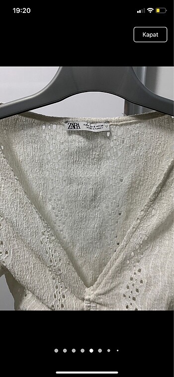 s Beden beyaz Renk Zara crop
