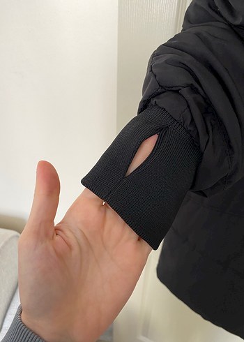 xl Beden Siyah Uzun Kadın Kışlık Mont